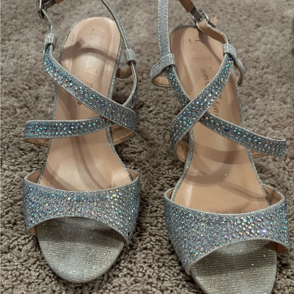 Silver heels